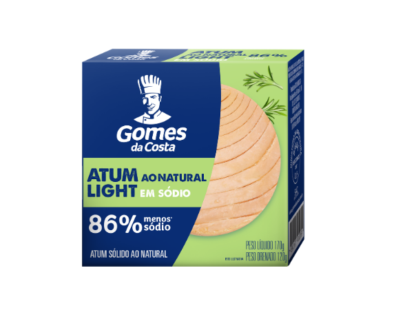 Atum light ao natural em sodio