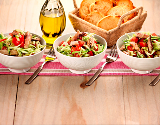 Salada de Abobrinha com Sardinha