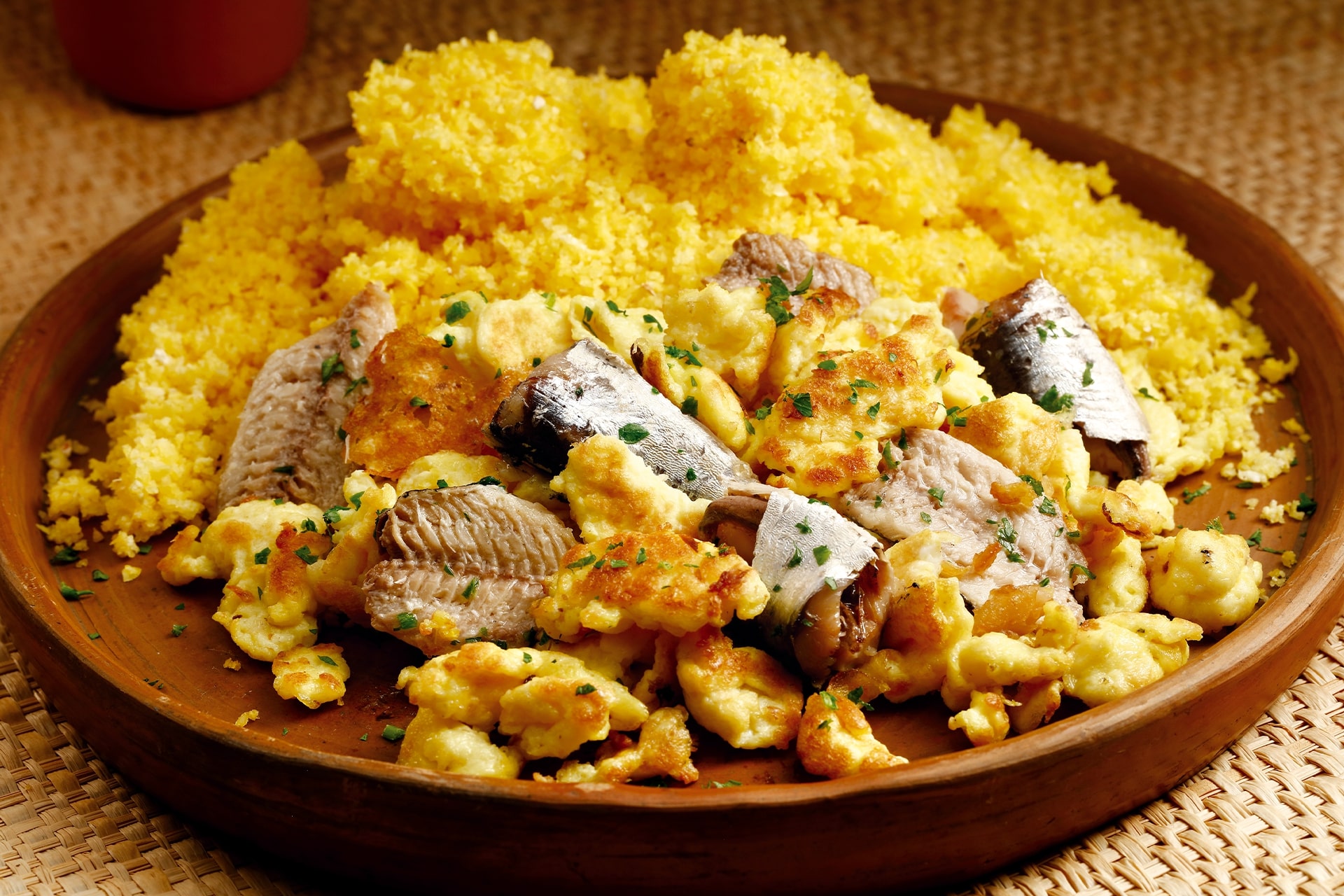 Cuscuz Marroquino com Filé de Sardinha