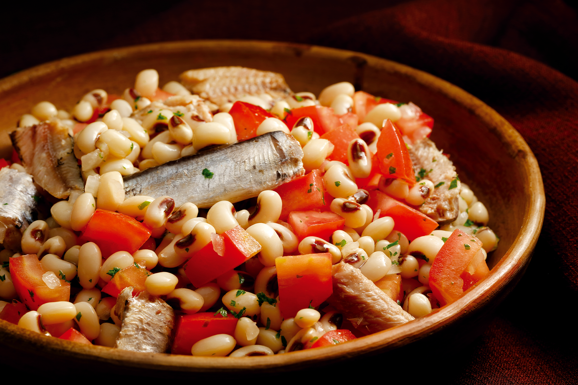 Saladinha de Feijão Fradinho e Sardinha