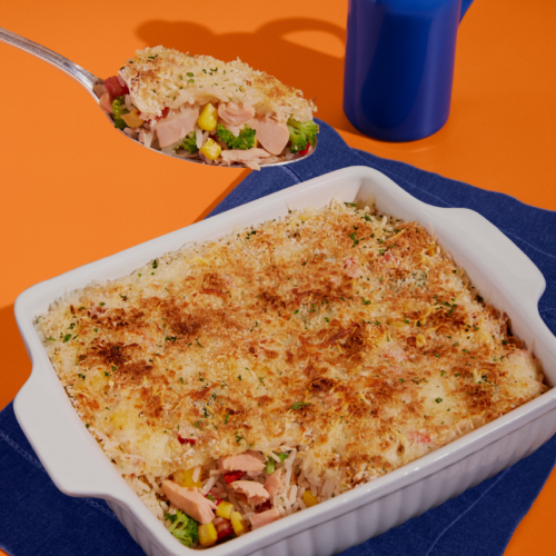 Arroz Primavera de Atum Gratinado