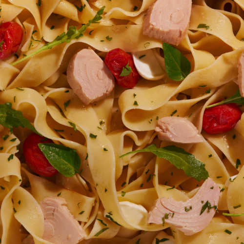 Pappardelle Caprese com Atum