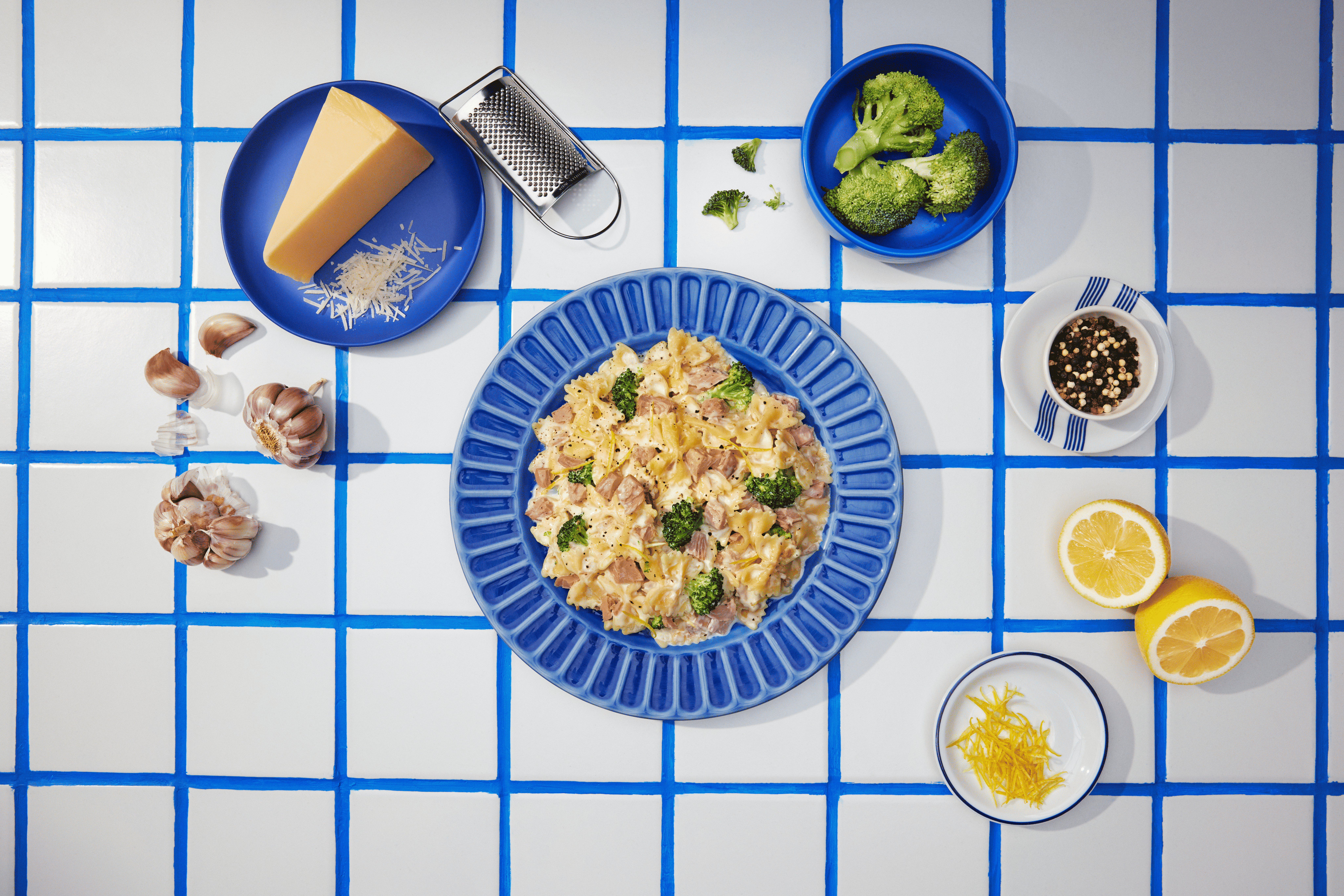 Farfalle Cremoso com Requeijão e Atum