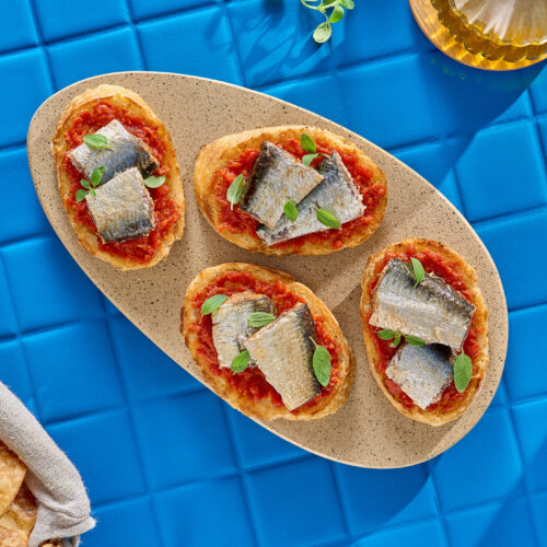 Bruscheta de sardinha